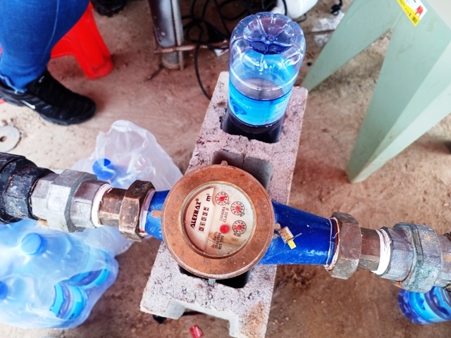 Compteur volumétrique pour essai de pompage